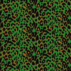 seamless pattern of green and black