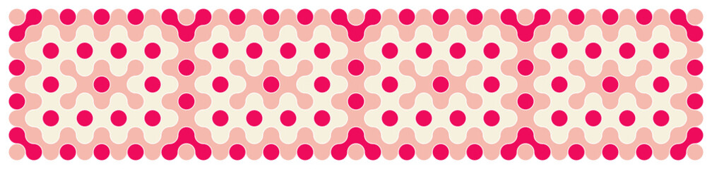 Multicolor truchet tiling connections illustration