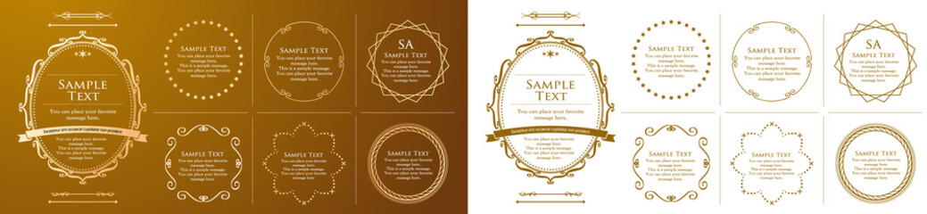 高級感のあるバロック調のフレーム	
