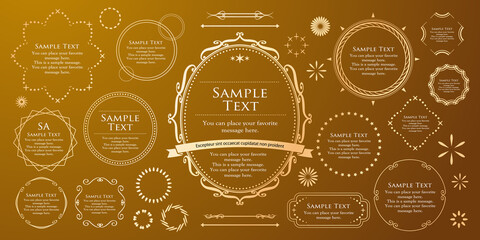 高級感のあるバロック調のフレーム	
