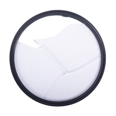 Broken camera lens filter