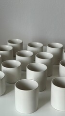 white ceramic pots