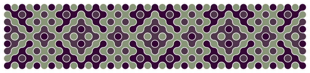 Multicolor truchet tiling connections illustration