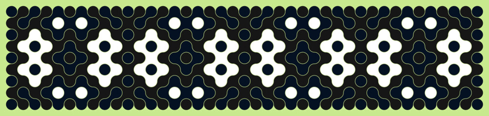 Obraz premium Multicolor truchet tiling connections illustration