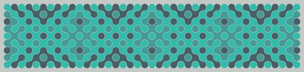 Multicolor truchet tiling connections illustration