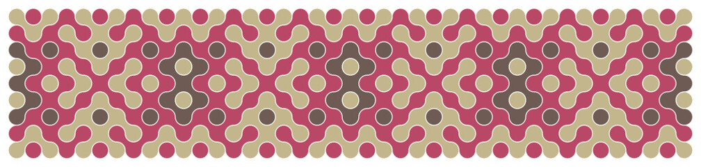 Obraz premium Multicolor truchet tiling connections illustration