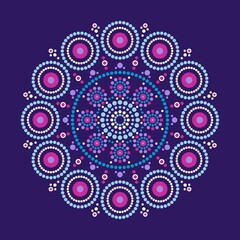 Mandala boho ethnic pattern