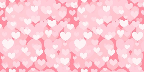 Seamless hearts texture - heart shape pattern