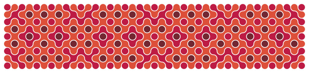 Multicolor truchet tiling connections illustration