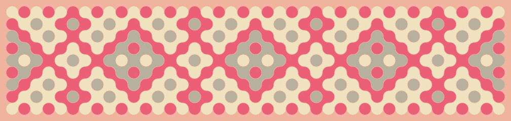 Multicolor truchet tiling connections illustration