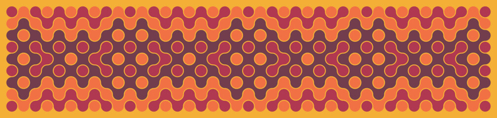 Multicolor truchet tiling connections illustration