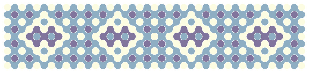 Multicolor truchet tiling connections illustration