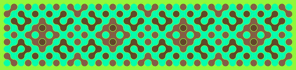 Multicolor truchet tiling connections illustration
