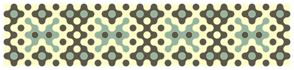 Multicolor truchet tiling connections illustration