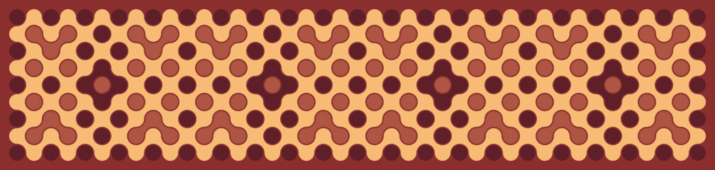 Multicolor truchet tiling connections illustration