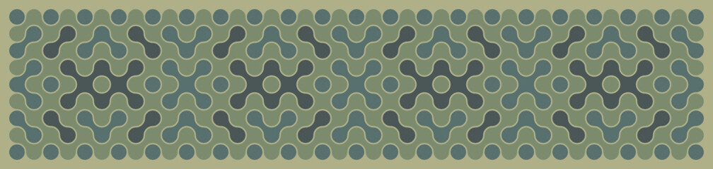 Multicolor truchet tiling connections illustration