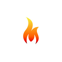 M Fire Logo Simple