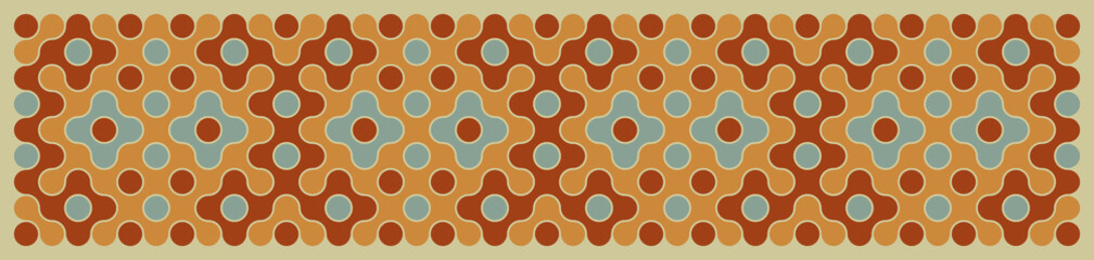 Multicolor truchet tiling connections illustration