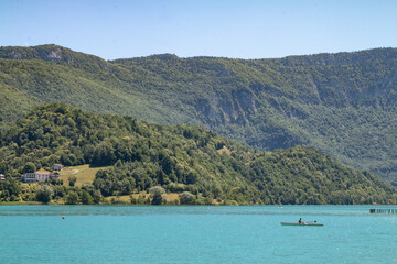 Aviron au lac d'Aiguebelette