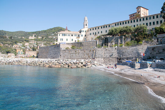 Plage de Recco en Ligurie
