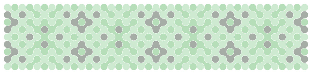 Multicolor truchet tiling connections illustration