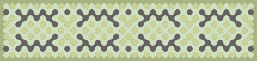 Multicolor truchet tiling connections illustration