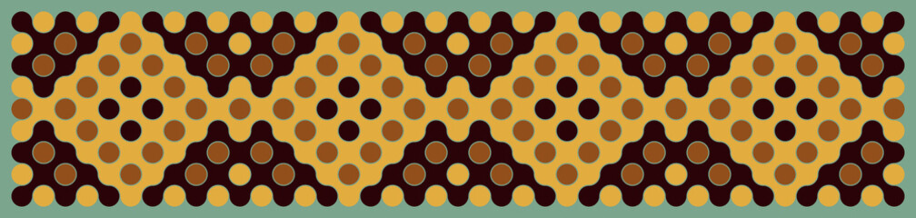 Multicolor truchet tiling connections illustration