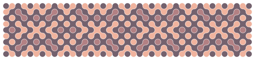 Multicolor truchet tiling connections illustration