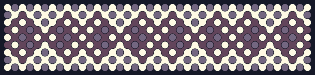 Multicolor truchet tiling connections illustration