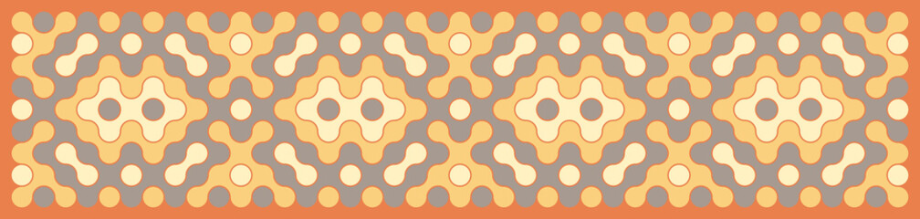 Multicolor truchet tiling connections illustration