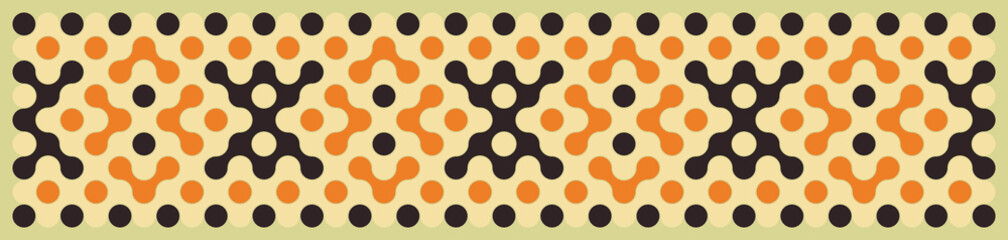 Obraz premium Multicolor truchet tiling connections illustration