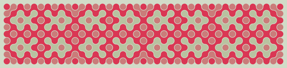 Multicolor truchet tiling connections illustration