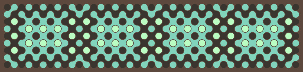 Multicolor truchet tiling connections illustration