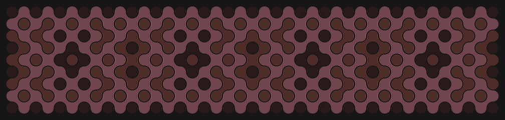 Multicolor truchet tiling connections illustration