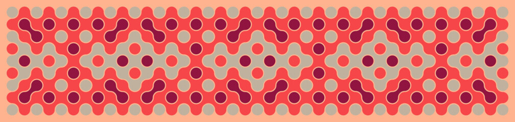 Multicolor truchet tiling connections illustration