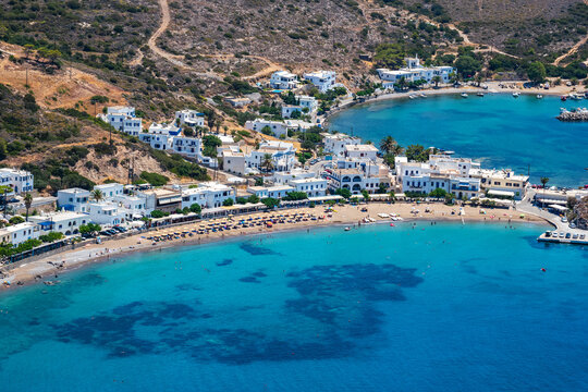 Beautiful Summer view over Kapsali beach in Kythera island, Greece