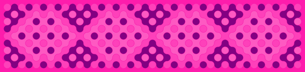 Multicolor truchet tiling connections illustration