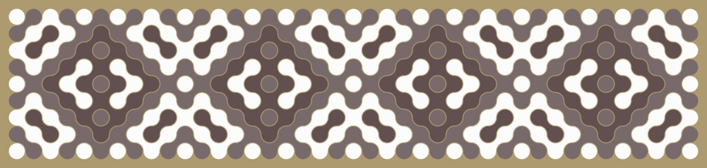 Multicolor truchet tiling connections illustration