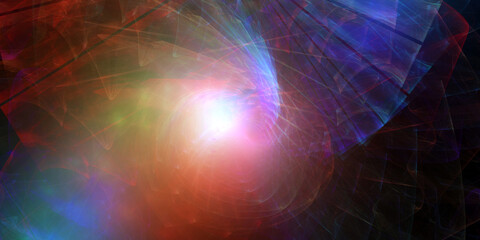 Abstraktes Fraktal Design Hintergrund Illustration