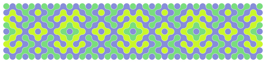 Multicolor truchet tiling connections illustration