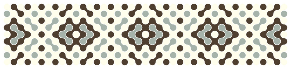 Multicolor truchet tiling connections illustration