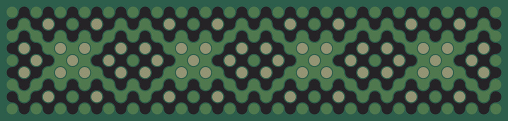 Multicolor truchet tiling connections illustration