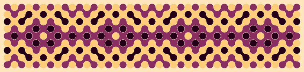 Multicolor truchet tiling connections illustration