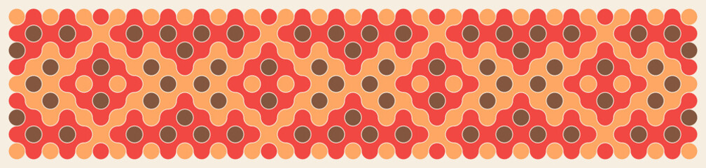 Multicolor truchet tiling connections illustration