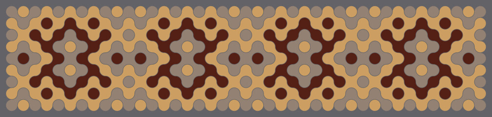 Multicolor truchet tiling connections illustration