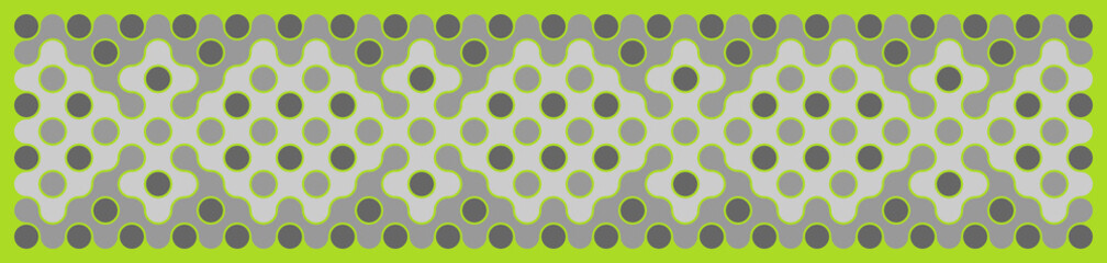 Multicolor truchet tiling connections illustration