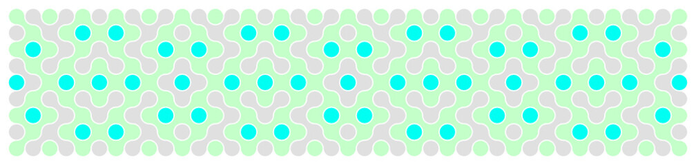 Multicolor truchet tiling connections illustration
