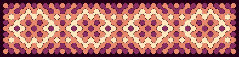 Multicolor truchet tiling connections illustration