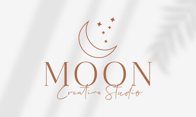 Botanical Floral element Hand Drawn Logo with Wild Flower and Leaves. Logo for spa and beauty salon, boutique, organic shop, wedding, floral designer, interior, photography, cosmetic.