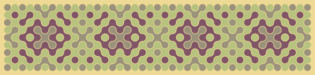 Multicolor truchet tiling connections illustration